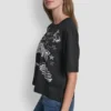 T-shirt z nadrukiem graficznym „Notebook Scribble” z 1989 r.