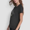 T-shirt z nadrukiem motocyklowym i ćwiekami