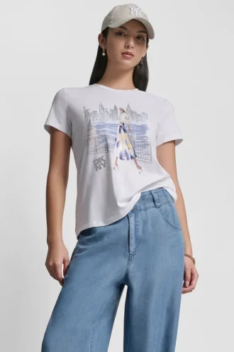 T-shirt z nadrukiem Statuy Wolności