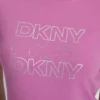 T-shirt z potrójnym logo z cyrkonią