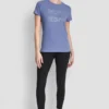 T-shirt z potrójnym logo z cyrkonią