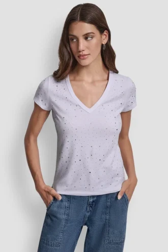 T-shirt z ćwiekami