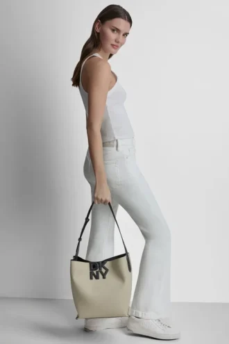 Torba typu bucket z logo Nicole